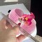 Pink Orchid Flower Hair Clip,Flower Hair Clip Cute Pink Orchid Side Barrettes Elegant Suitable
